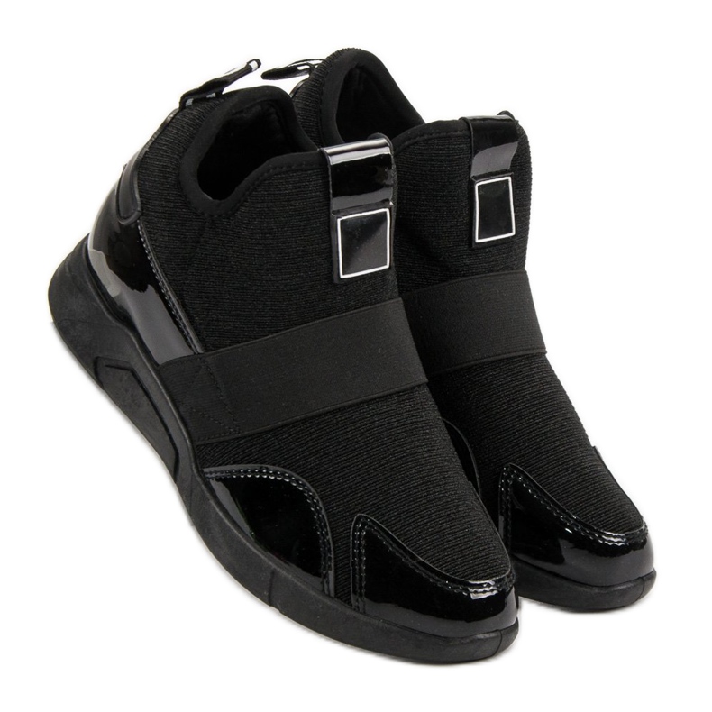 Wedge Slip-On Sneakers black 2