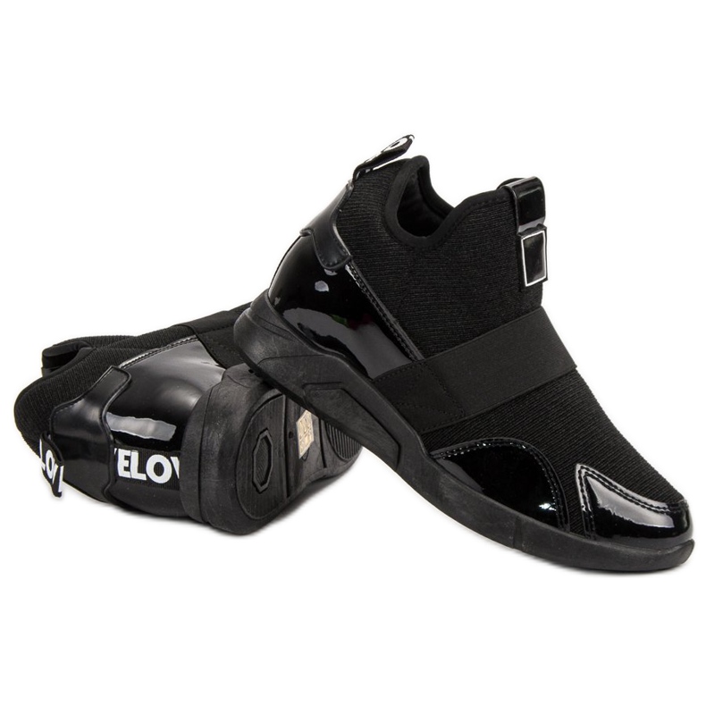 Wedge Slip-On Sneakers black 1