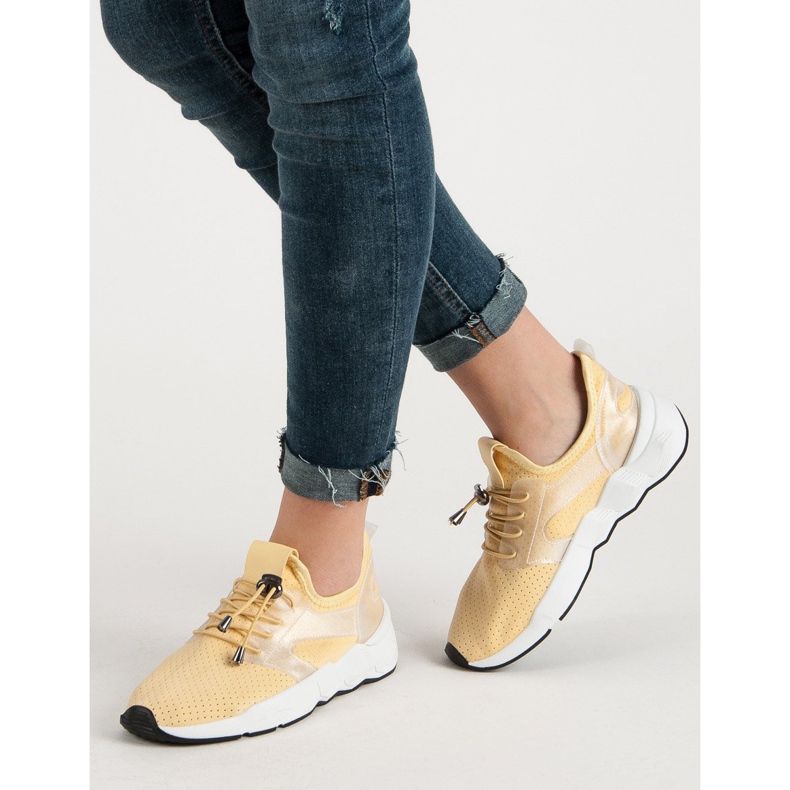 Sport Shoes With A Drawstring yellow 1