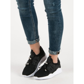 Openwork Sport Shoes black 1