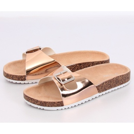 Metal champagne flip flops DD94P Champagne II-GAT pink 1