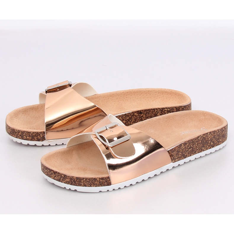 Metal champagne flip flops DD94P Champagne II-GAT pink 1