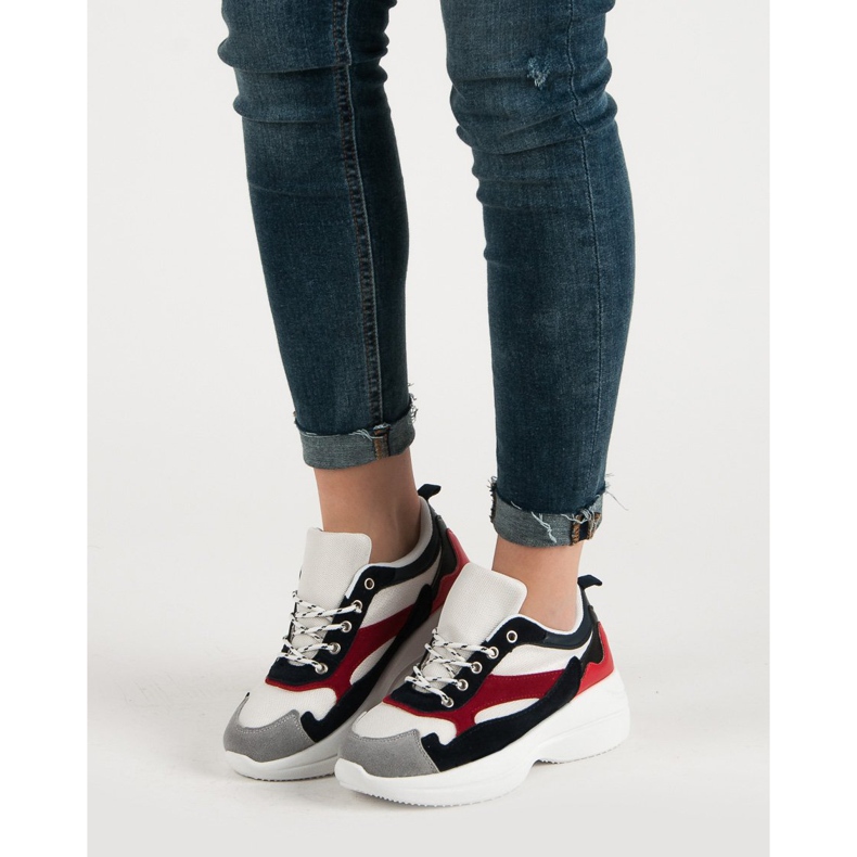 Fashionable Footwear On The Platform white multicolored 1
