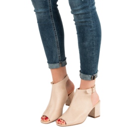 Super Mode Built Sandals On A Bar brown 1