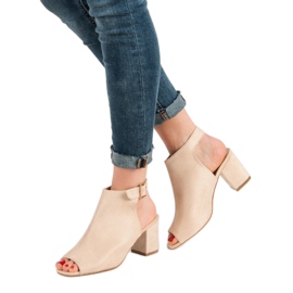 Super Mode Built Sandals On A Bar brown 2