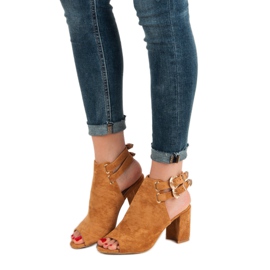 Erynn Elegant Built Sandals brown 1