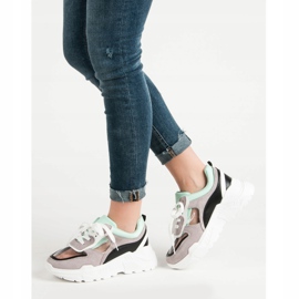 SHELOVET Transparent Sneakers On The Platform grey 1