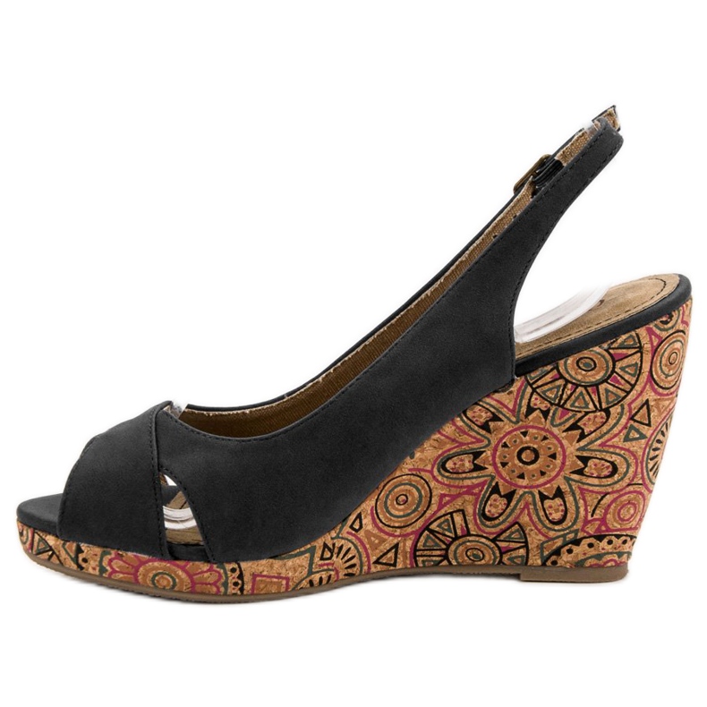 Corina Fashionable Ethno Sandals black 2