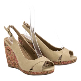 Corina Fashionable Ethno Sandals brown 2 Corina Fashionable Ethno Sandals brown 2