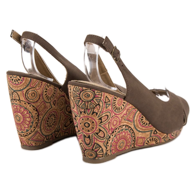 Corina Fashionable Ethno Sandals brown 2