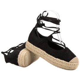 Corina Black Knotted Espadrilles 1