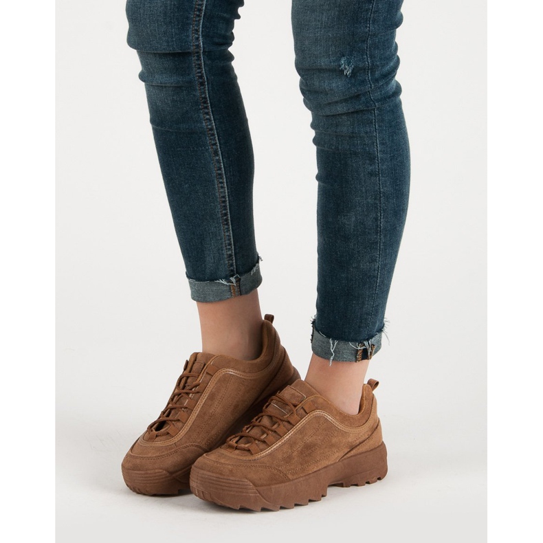 Camel Suede Sneakers brown 1