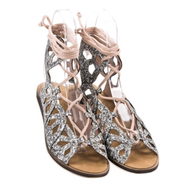 Corina Glitter Sandals grey 1