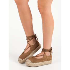 Corina Camel Knotted Espadrilles brown 1