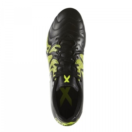 Adidas X 15.3 FG / AG Leather B26971 football shoes black black 1