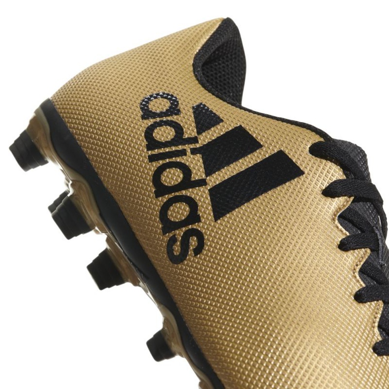 Adidas X 17.4 FxG M CP9195 football boots golden 1