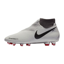 Nike Phantom Vsn Pro Df Fg AO3266-060 soccer shoes white grey 1