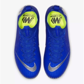 Nike Mercurial Superfly 6 Elite Fg Jr AH7340-400 soccer shoes blue blue 2