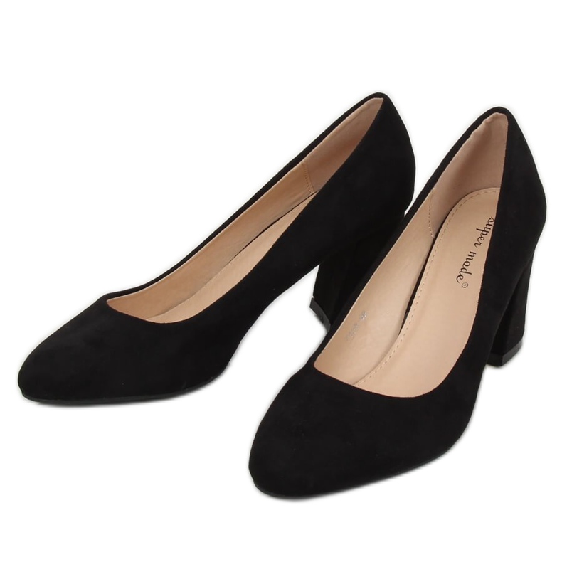 Pumps on the post black 7436 Black 1