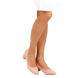 Pumps with low heels pink G-136 Pink 1