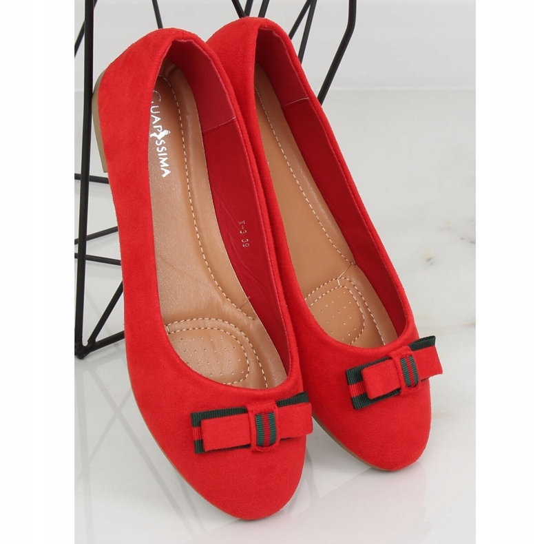 Red women's ballerinas X-3 Rojo 2