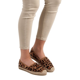 Spotted Espadrilles brown 2