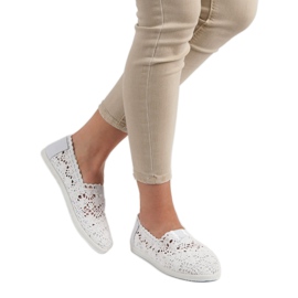 Seastar White Lace Slipons 2