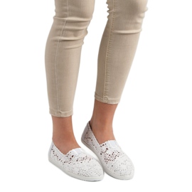 Seastar White Lace Slipons 1
