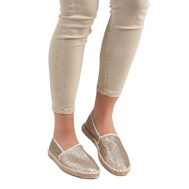 Cm Paris Glitter Golden Espadrilles 2