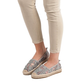 Lucky Shoes Gray Lace Espadrilles grey 2