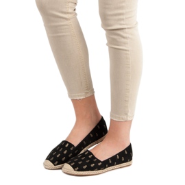 Lucky Shoes Black Espadrilles In Pineapples 1