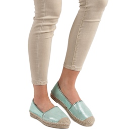 Lucky Shoes Mint Espadrilles With Crystals green 1