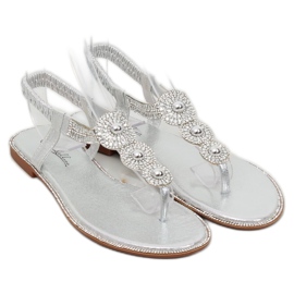 Silver sandals ST3107 Silver grey 1