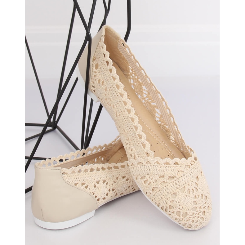 Beige openwork ballerinas 4701 Beige 1 Beige openwork ballerinas 4701 Beige 1