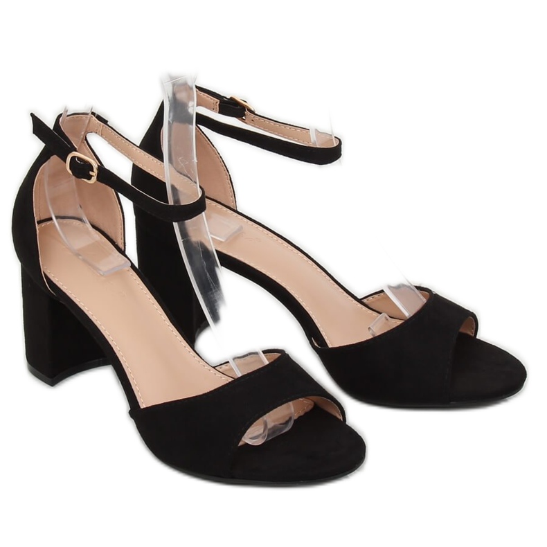 Black high-heeled sandals VV-24 Black 1