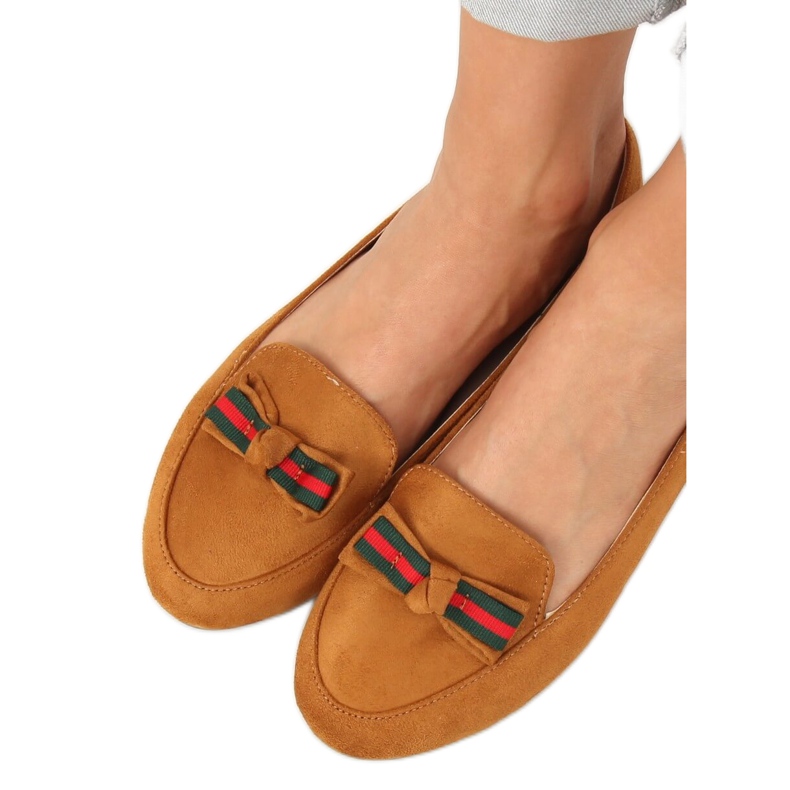 Women's loafers camel JM6690Q Camel brown 2