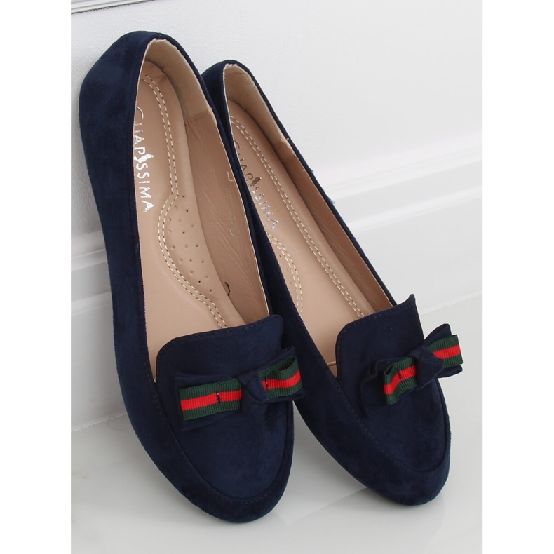 Women's navy blue loafers JM6690Q Azul Marino 1