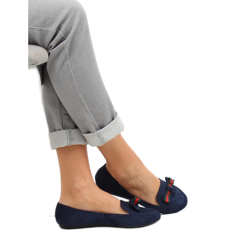 Women's navy blue loafers JM6690Q Azul Marino 2