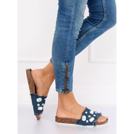 CK100 D.BLUE navy blue jeans slippers 1 CK100 D.BLUE navy blue jeans slippers 1