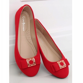 Red women's ballerinas JM6675Q Rojo 2