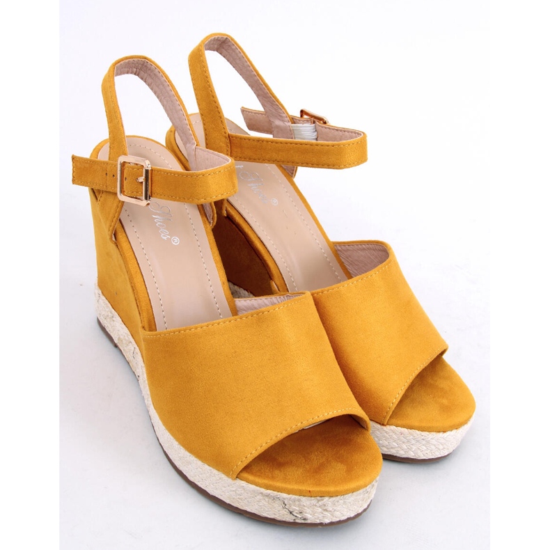Yellow Wedge sandals FD-5M14 Yellow 1
