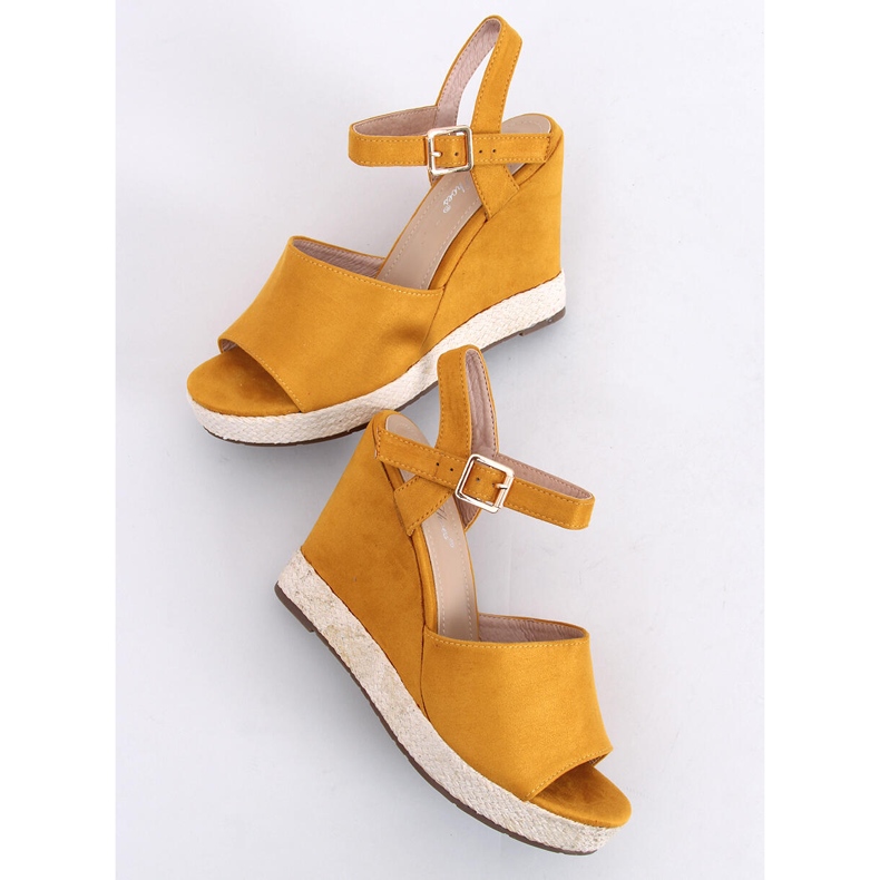 Yellow Wedge sandals FD-5M14 Yellow 2