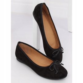 Black leopard print women's ballerinas H9021 Negro 2