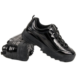 Black Patent Sneakers 2