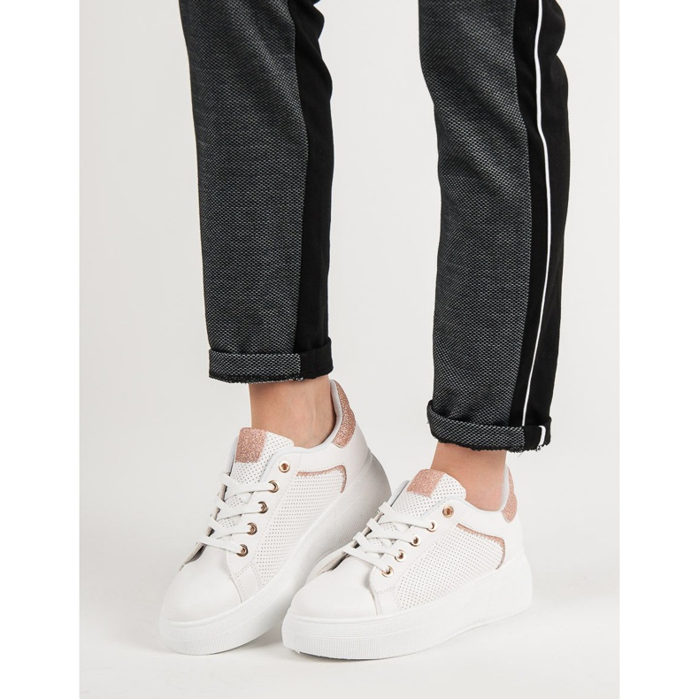 Sport Shoes With Glitter white 1 Sport Shoes With Glitter white 1