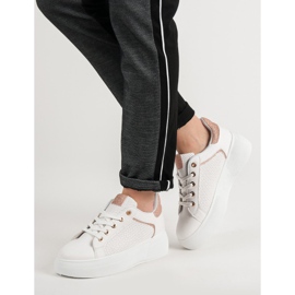 Sport Shoes With Glitter white 2