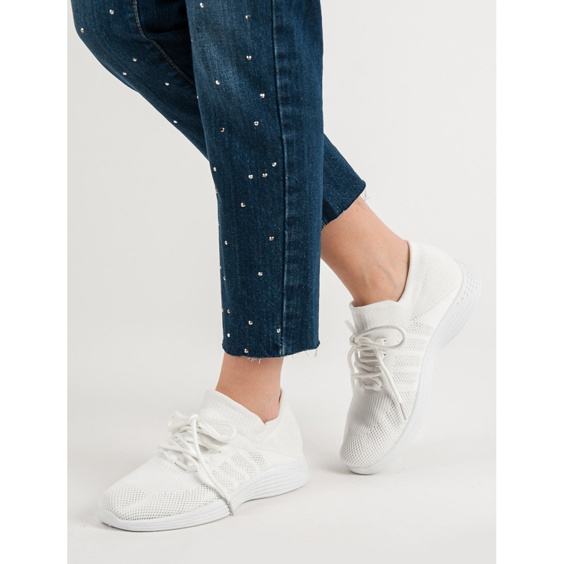 Textile Sports Footwear white 2 Textile Sports Footwear white 2