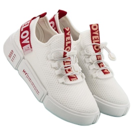 Sport Shoes With Cuff Love white 1