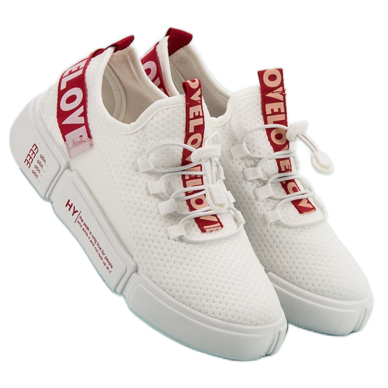 Sport Shoes With Cuff Love white 1