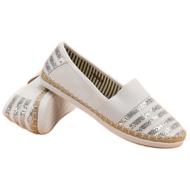 Kayla Shiny Espadrilles white 1